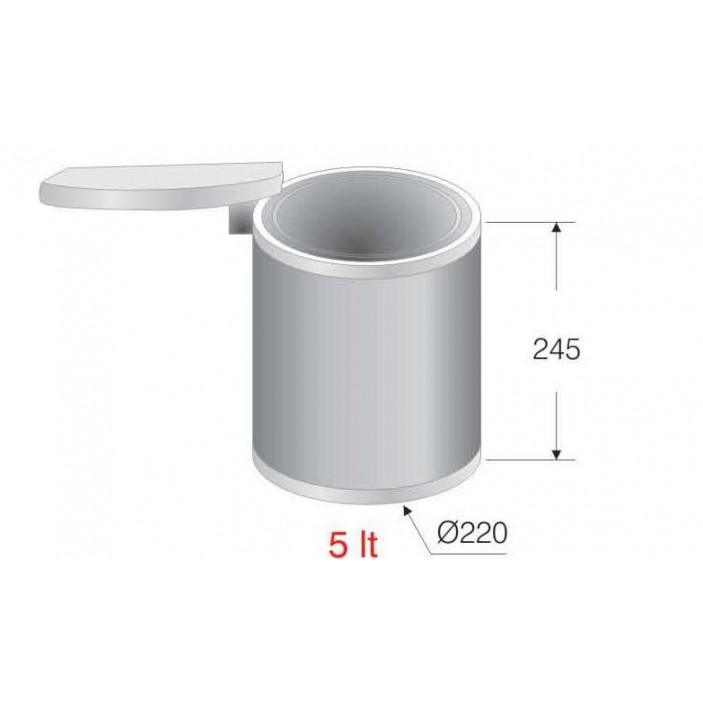 Door mounted bin - 5L 19L.100.00 - Kitchen accessories Door mounted bin - 5L Kitchen accessories