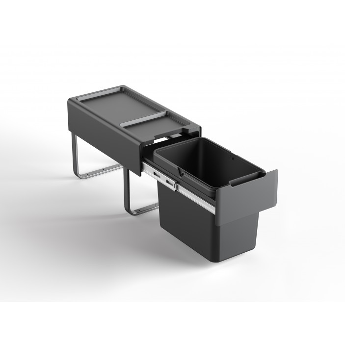 IVENTO Кош за вграждане - тъмно сив - 19 Л. (1 х 19Л.) 19L.100.50 - Аксесоари за кухня IVENTO Кош за вграждане - тъмно сив - 19 Л. (1 х 19Л.) Аксесоари за кухня