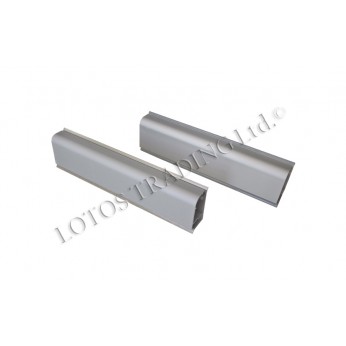 Small wall seal profile, matt chrome Small wall seal profile, matt chrome