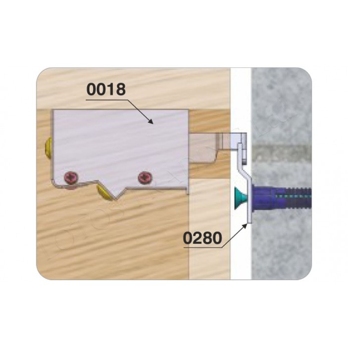 MESSAN Cabinet hanger DASET - left and right Kitchen accessories