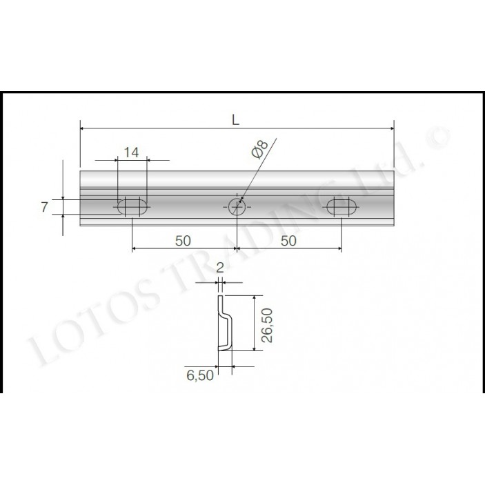 Suspension rail 302 19L.302.02-2.4 - Kitchen accessories Suspension rail 302 Kitchen accessories
