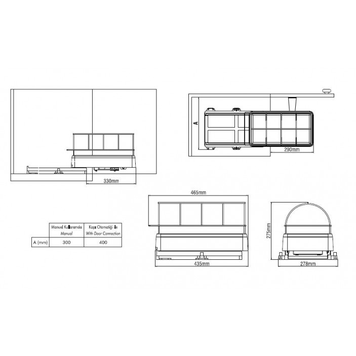 Cleaning agents holder 19L.100.90 - Kitchen accessories Cleaning agents holder Kitchen accessories