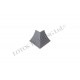 Outer corner for Small concaved wall seal profile Kitchen accessories