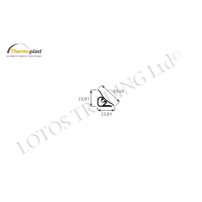 Wall seal profile 24x24 19L.450.01-13 - Kitchen accessories Wall seal profile 24x24 Kitchen accessories