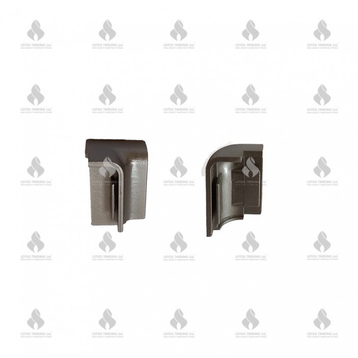 Inner and outer corner for Small standing wall seal profile, champagne Kitchen accessories
