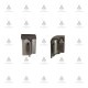 Inner and outer corner for Small standing wall seal profile, champagne Kitchen accessories