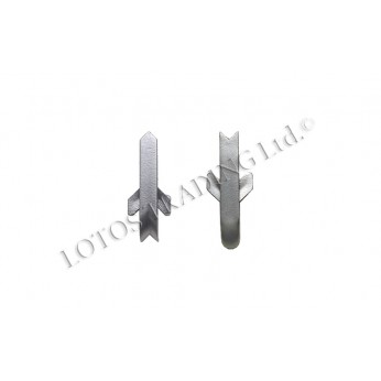 inner and outer corner for Small laid wall seal profile, matt chrome inner and outer corner for Small laid wall seal profile, matt chrome