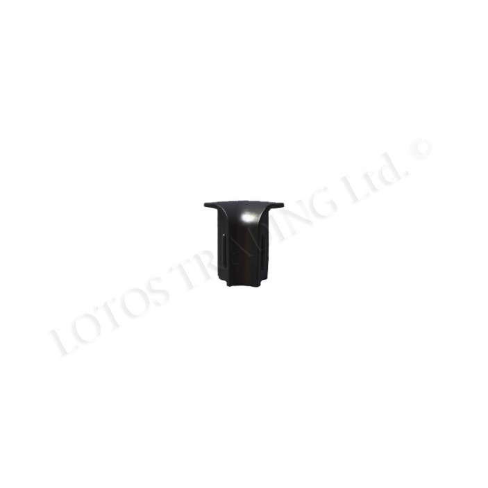 Inner and outer corner for Small standing wall seal profile, black Kitchen accessories