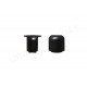 Inner and outer corner for Small standing wall seal profile, black Kitchen accessories