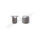 Inner and outer corner for Small standing wall seal profile, matt chrome Kitchen accessories