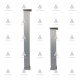 Aluminium legs L40х40 matt chrome 11L.103.40-71.05 - Aluminium legs and spacers Aluminium legs L40х40 matt chrome Aluminium legs and spacers