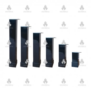 Алуминиеви крака база L40х40 - черен гланц