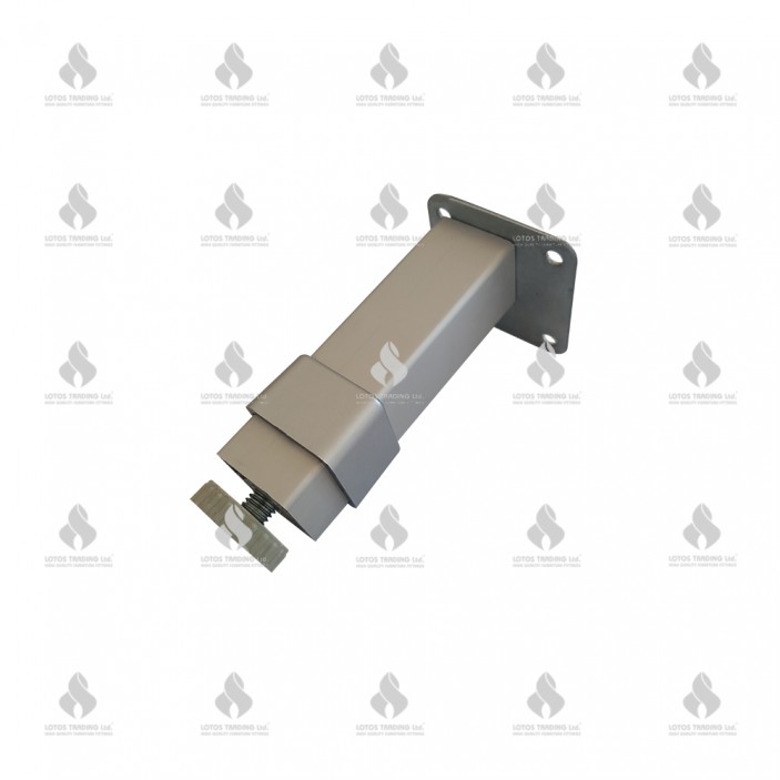 Aluminium base legs L40х40 matt chrome 11L.103.05-20.05 - Aluminium legs and spacers Aluminium base legs L40х40 matt chrome Aluminium legs and spacers