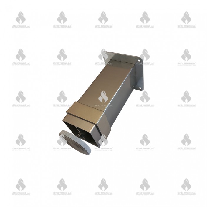 Aluminium base legs L50х50 inox 11L.106.10-15.08 - Aluminium legs and spacers Aluminium base legs L50х50 inox Aluminium legs and spacers