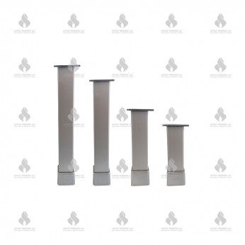 Aluminium base legs L50х50 matt chrome