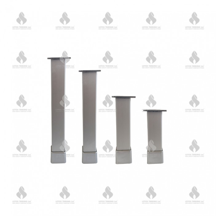 Aluminium base legs L50х50 matt chrome 11L.106.05-15.05 - Aluminium legs and spacers Aluminium base legs L50х50 matt chrome Aluminium legs and spacers