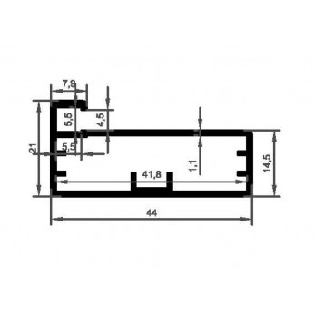 Aluminum door profile MK-4 Aluminum door profile MK-4