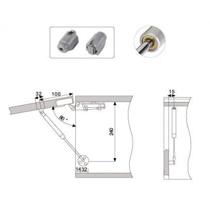 Газов амортисьор Амортисьори и ножици