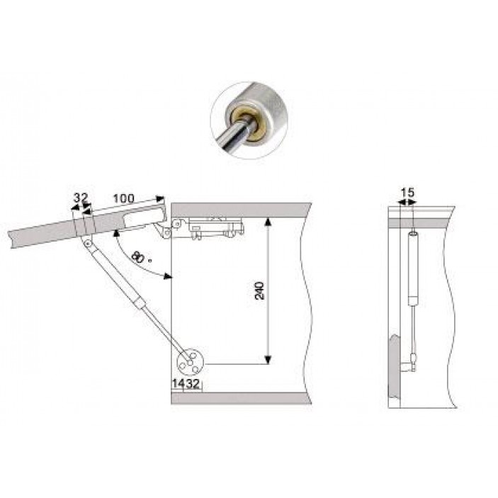 Газов амортисьор IVENTO LUX Амортисьори и ножици