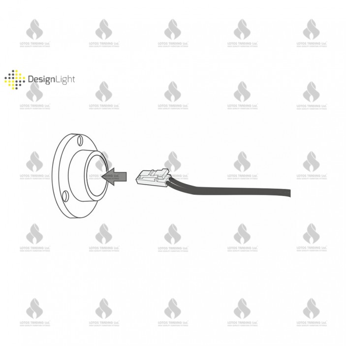 Wardrobe lever bracket RELING, black Wardrobe fittings and accessories