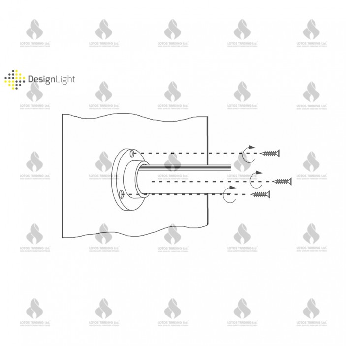 Wardrobe lever bracket RELING, black Wardrobe fittings and accessories