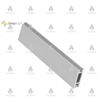 Wardrobe lever with LED strips profile RELING  - SLIM, color - aluminium Wardrobe fittings and accessories