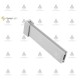 Wardrobe lever with LED strips profile RELING  - SLIM, color - aluminium Wardrobe fittings and accessories