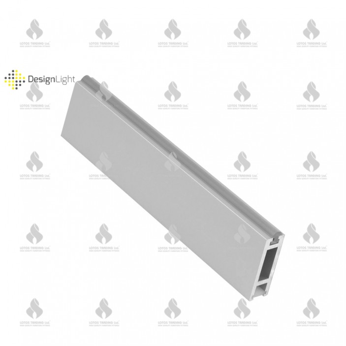 Wardrobe lever with LED strips profile RELING  - SLIM, color - aluminium Wardrobe fittings and accessories