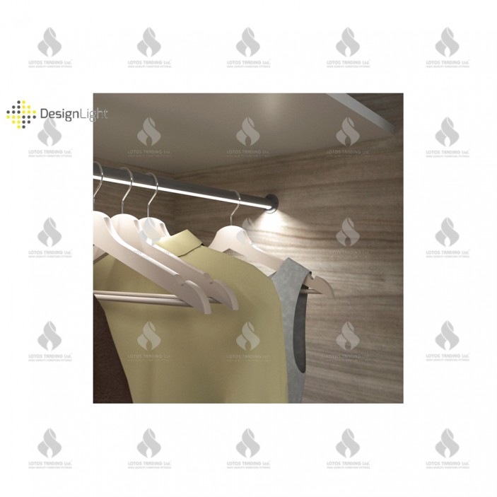 Aluminum RELING profile for LED strips, black 21L.939.10 - Wardrobe fittings and accessories Aluminum RELING profile for LED strips, black Wardrobe fittings and accessories