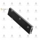 Wardrobe lever with LED strips profile - SLIM, black Wardrobe fittings and accessories