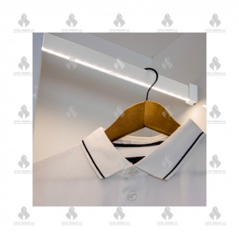 Wardrobe lever with LED strips profile RELING  - SLIM, WHITE 21L.938.10 - Wardrobe fittings and accessories Wardrobe lever with LED strips profile RELING  - SLIM, WHITE Wardrobe fittings and accessories