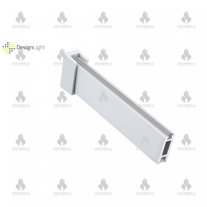 Wardrobe lever with LED strips profile RELING  - SLIM, WHITE Wardrobe fittings and accessories