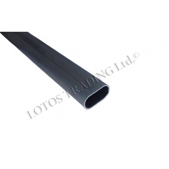 Aluminium oval wardrobe lever 15/30