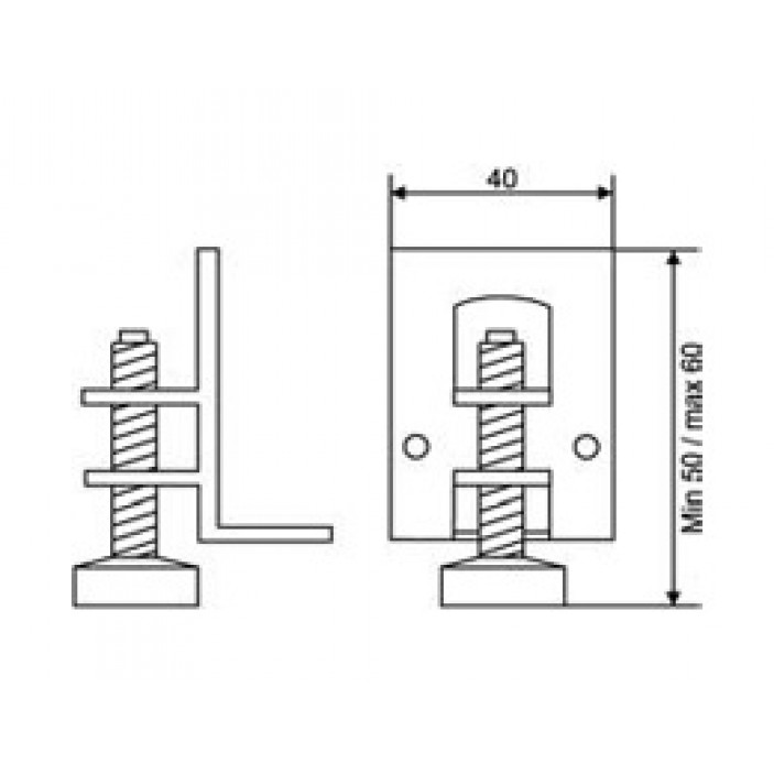 IVENTO Plinth adjuster Wardrobe fittings and accessories