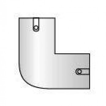 L-shaped circle tube holder 21L.941.11 - Wardrobe fittings and accessories L-shaped circle tube holder Wardrobe fittings and accessories