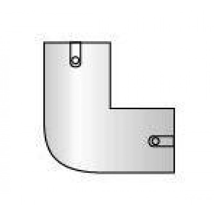 L-shaped circle tube holder Wardrobe fittings and accessories