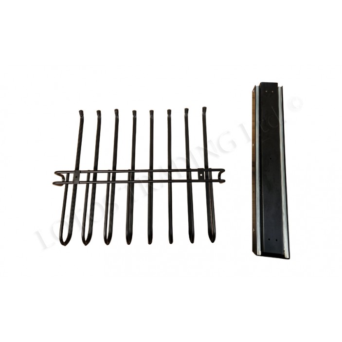 OSKAR Pull-out trousers rack - black Wardrobe fittings and accessories