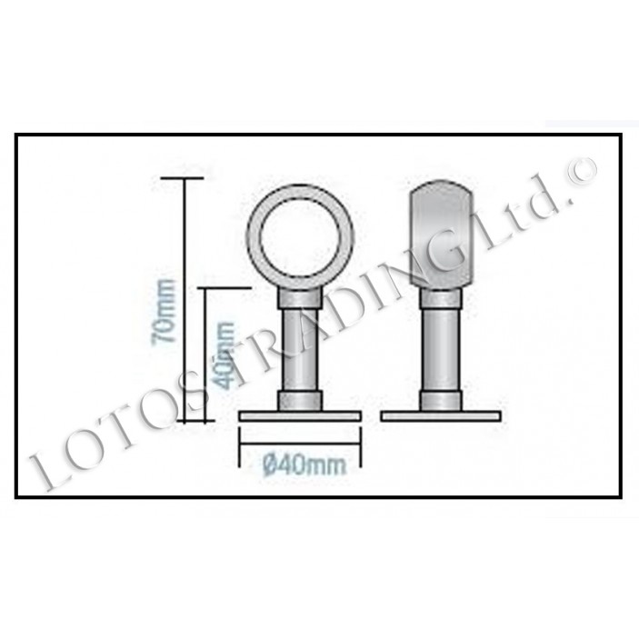 Circle tube holder 21L.941.02 - Wardrobe fittings and accessories Circle tube holder Wardrobe fittings and accessories