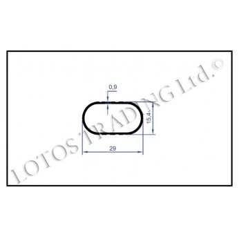 Oval wardrobe lever 15/30 Oval wardrobe lever 15/30