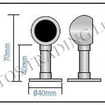 Circle tube holder 21L.941.01 - Wardrobe fittings and accessories Circle tube holder Wardrobe fittings and accessories