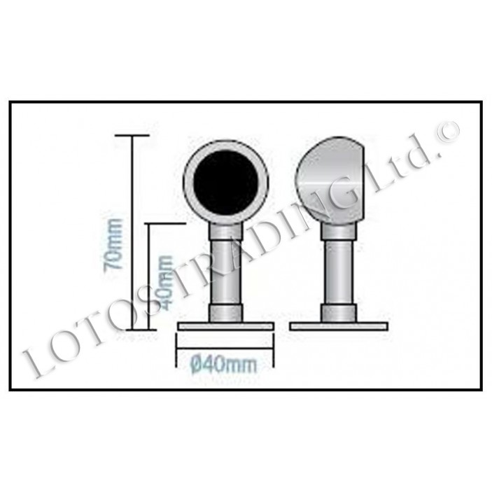 Circle tube holder Wardrobe fittings and accessories