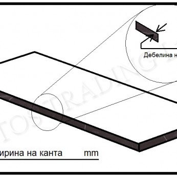 PVC кант - black marble 17.3839.20.04 - Кантове PVC кант - black marble Кантове