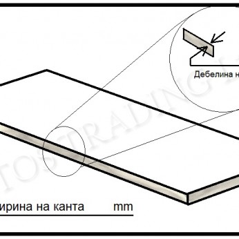 PVC кант - white marble 17.3840.20.04 - Кантове PVC кант - white marble Кантове