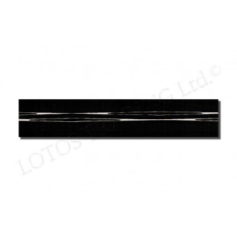 PVC glowing edge banding black and white zebrano
