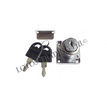 Square drawer lock L38mm.