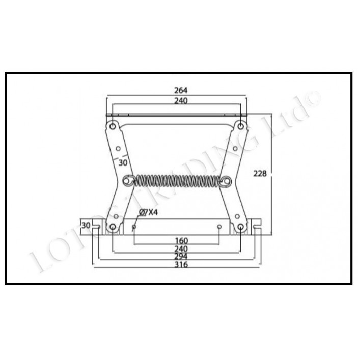 Sofa mechanism short 32L.020.01 - Decorative furniture accessories Sofa mechanism short Decorative furniture accessories