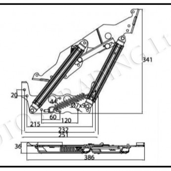 Sofa mechanism super JAPON 32L.040.12 - Decorative furniture accessories Sofa mechanism super JAPON Decorative furniture accessories