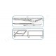 Mechanism for an immersive sofa 225mm. 32L.030.03 - Decorative furniture accessories Mechanism for an immersive sofa 225mm. Decorative furniture accessories