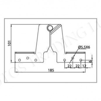 Back hinge 32L.002.01 - Decorative furniture accessories Back hinge Decorative furniture accessories