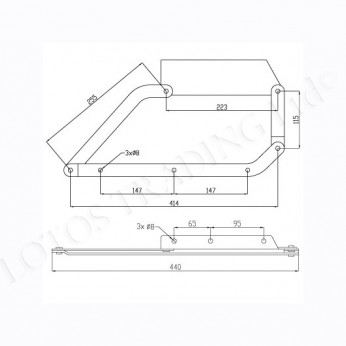 Mattress floating lift mechanism 32L.030.09 - Decorative furniture accessories Mattress floating lift mechanism Decorative furniture accessories